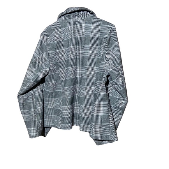 TORRID Black Plaid Houndstooth Cutway Stretch Blazer Business casual Size 1X - Picture 5 of 8